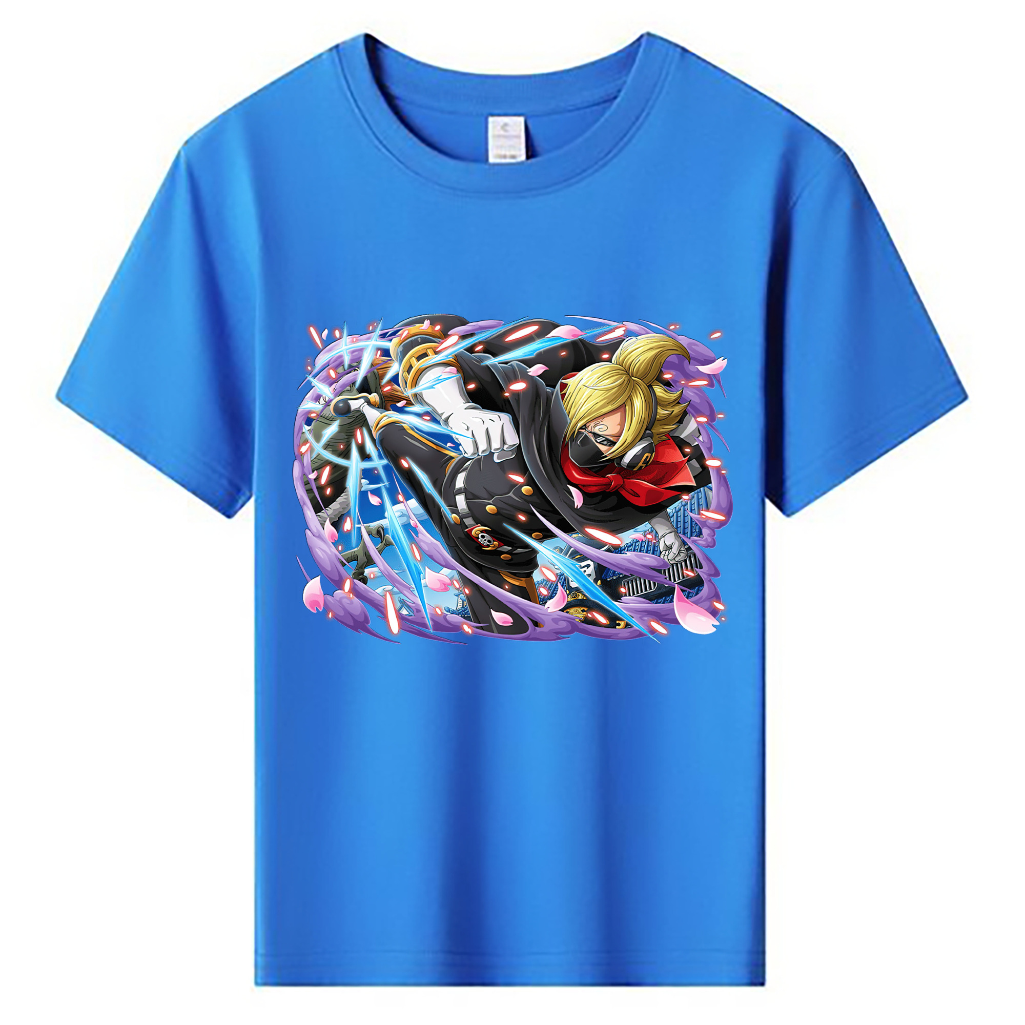 ワンピース サンジ ONE PIECE Sanji 綿100％キッズTシャツ（フロントプリント）